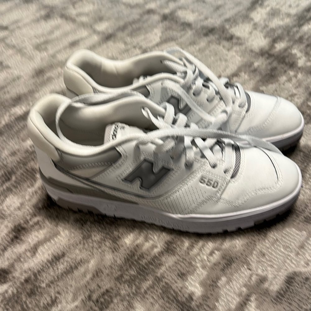 New Balance 550 White and Gray Sneakers